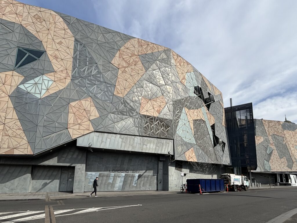Ignorant and hostile street level interface of National Gallery of Victoria (AA)